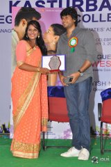 Manasuku Nachindi Movie Team At Kasturba Gandhi College